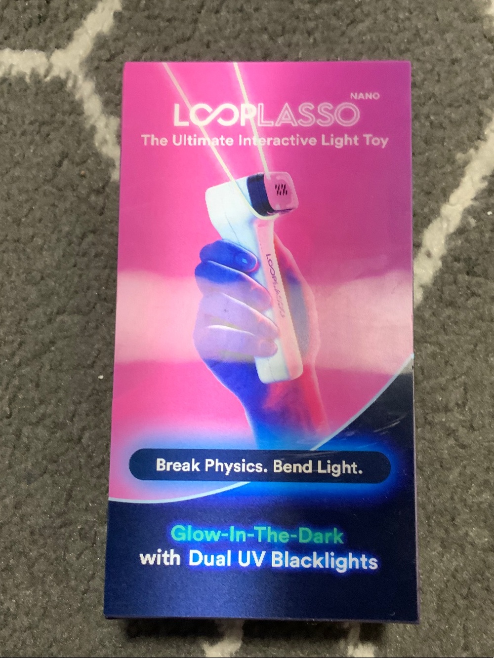 Nano LoopLasso Interactive Light Toy - Pink & White